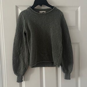 Shrinking Violet Green Crew Neck Sweater